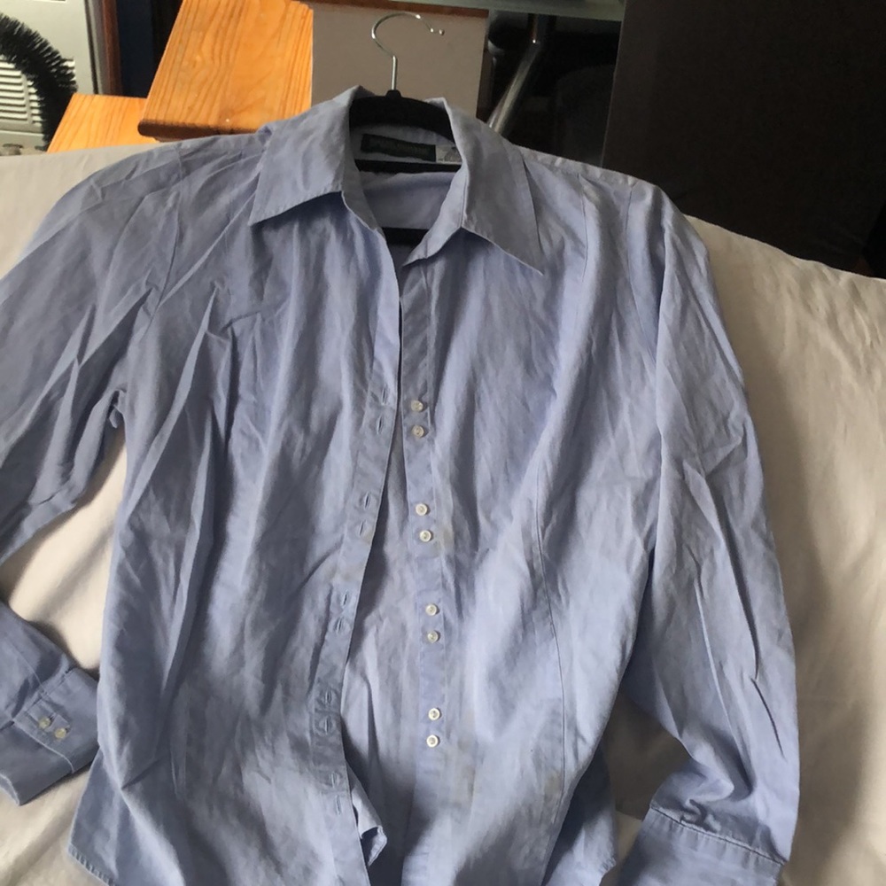 Free Harve Benard Light Blue Button Down Shirt